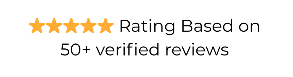 5 star rating based on 50 + verified reviews